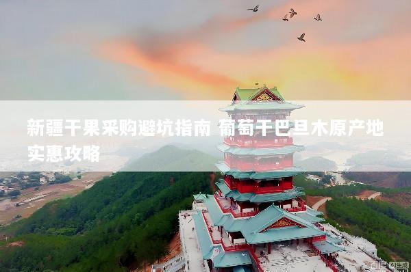 新疆干果采购避坑指南 葡萄干巴旦木原产地实惠攻略