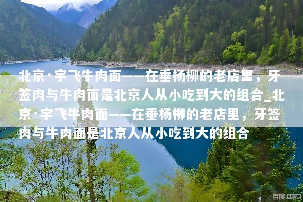 北京·宇飞牛肉面——在垂杨柳的老店里，牙签肉与牛肉面是北京人从小吃到大的组合_北京·宇飞牛肉面——在垂杨柳的老店里，牙签肉与牛肉面是北京人从小吃到大的组合