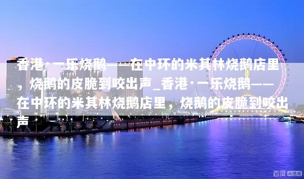 香港·一乐烧鹅——在中环的米其林烧鹅店里，烧鹅的皮脆到咬出声_香港·一乐烧鹅——在中环的米其林烧鹅店里，烧鹅的皮脆到咬出声