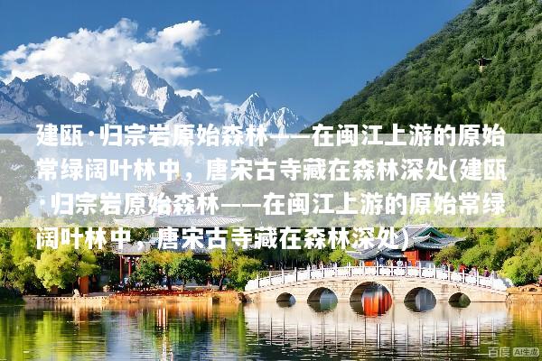 建瓯·归宗岩原始森林——在闽江上游的原始常绿阔叶林中，唐宋古寺藏在森林深处(建瓯·归宗岩原始森林——在闽江上游的原始常绿阔叶林中，唐宋古寺藏在森林深处)